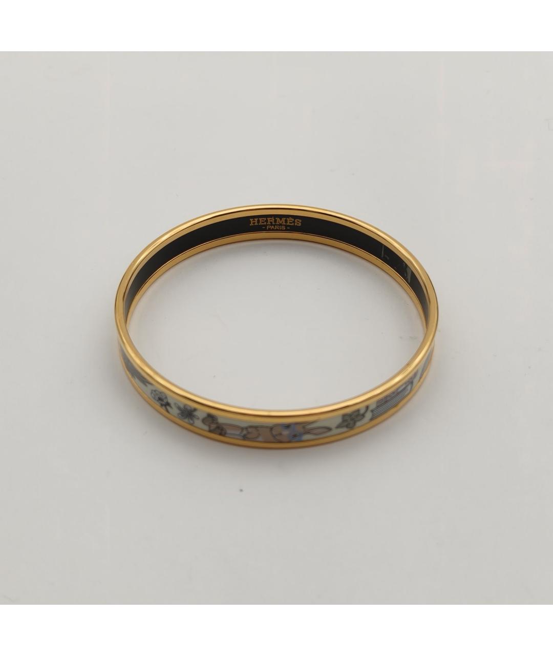 HERMES Голубой металлический браслет, фото 4