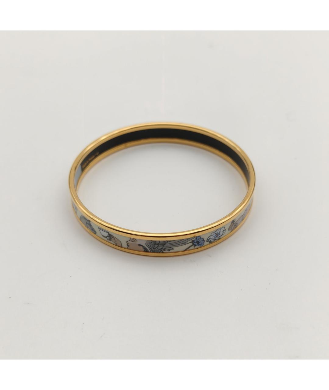 HERMES Голубой металлический браслет, фото 3