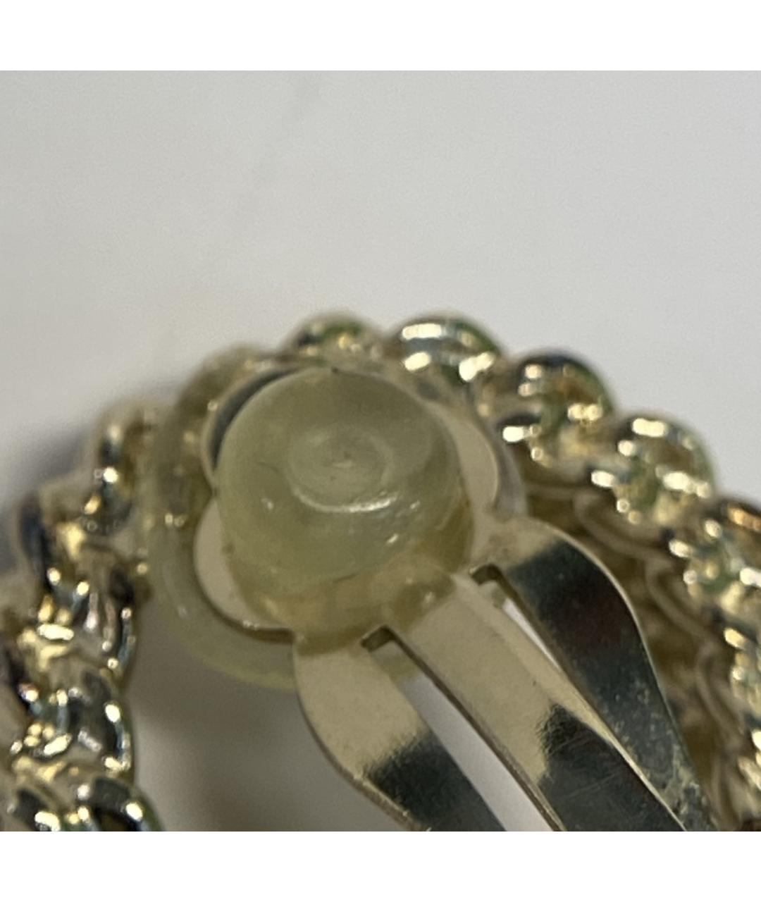 CHANEL Золотые металлические клипсы, фото 8