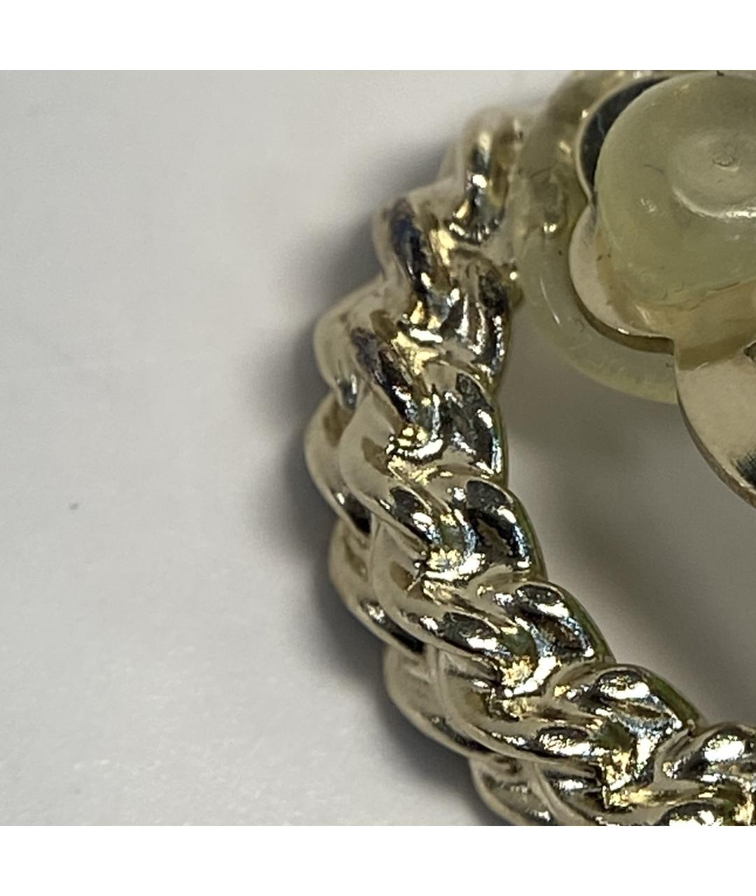 CHANEL Золотые металлические клипсы, фото 7