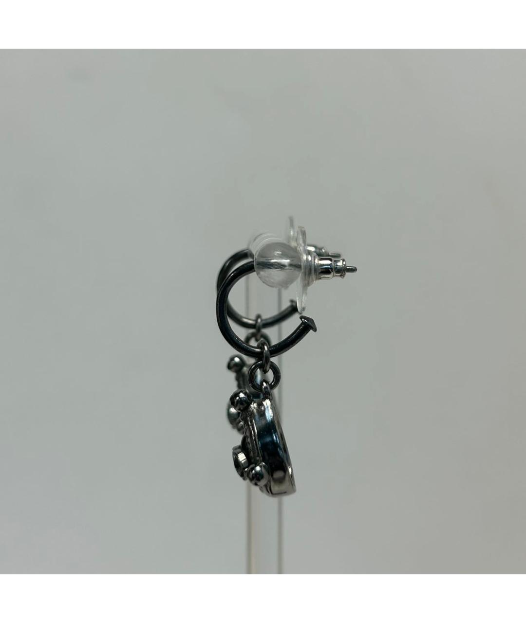 CHANEL Серебряные металлические серьги, фото 8