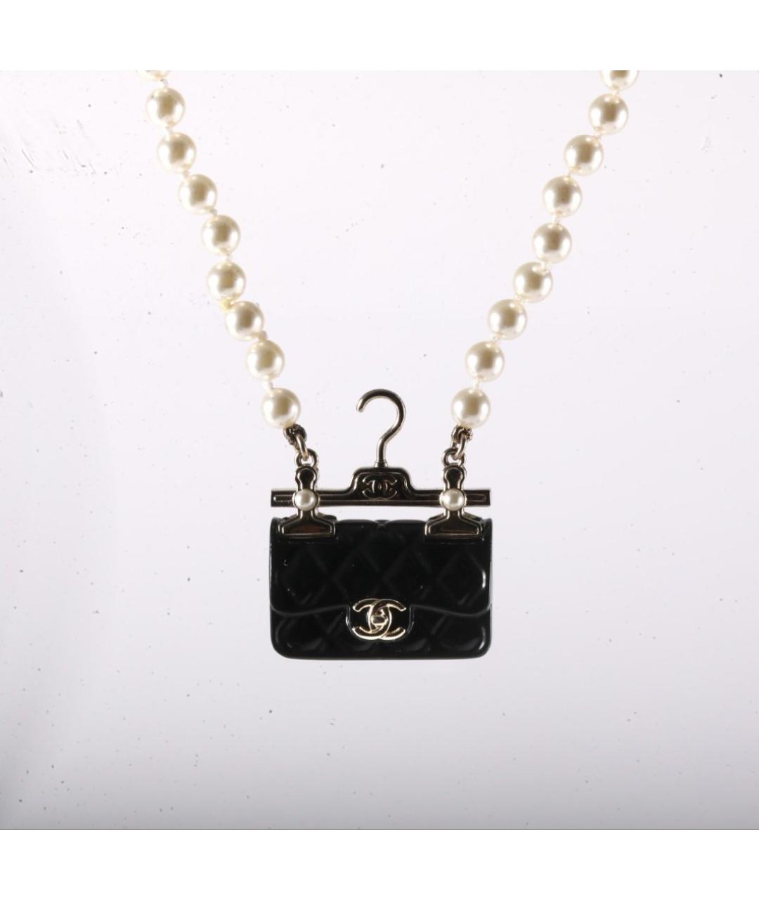 CHANEL Черное металлическое колье, фото 2