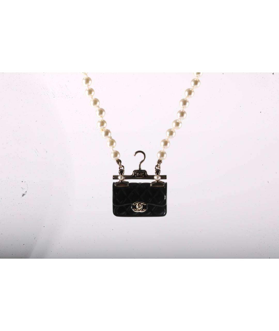 CHANEL Черное металлическое колье, фото 7