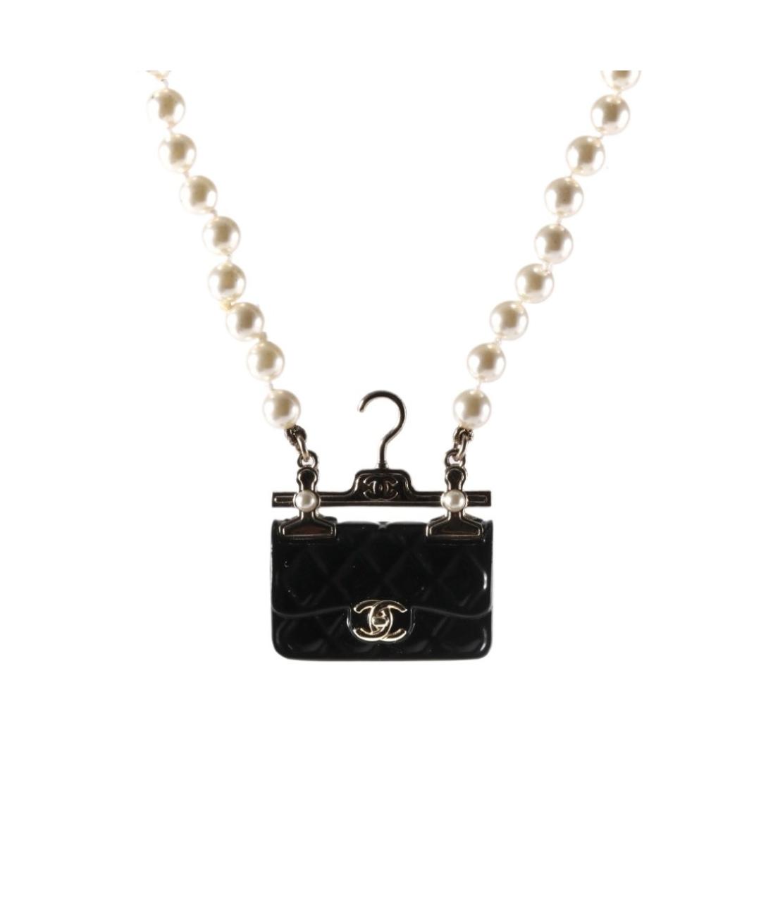 CHANEL Черное металлическое колье, фото 1