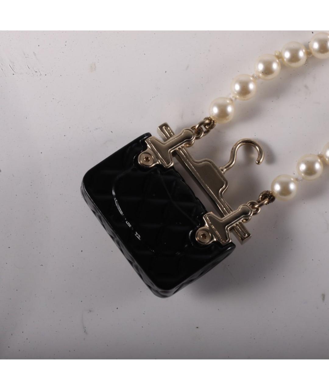 CHANEL Черное металлическое колье, фото 5
