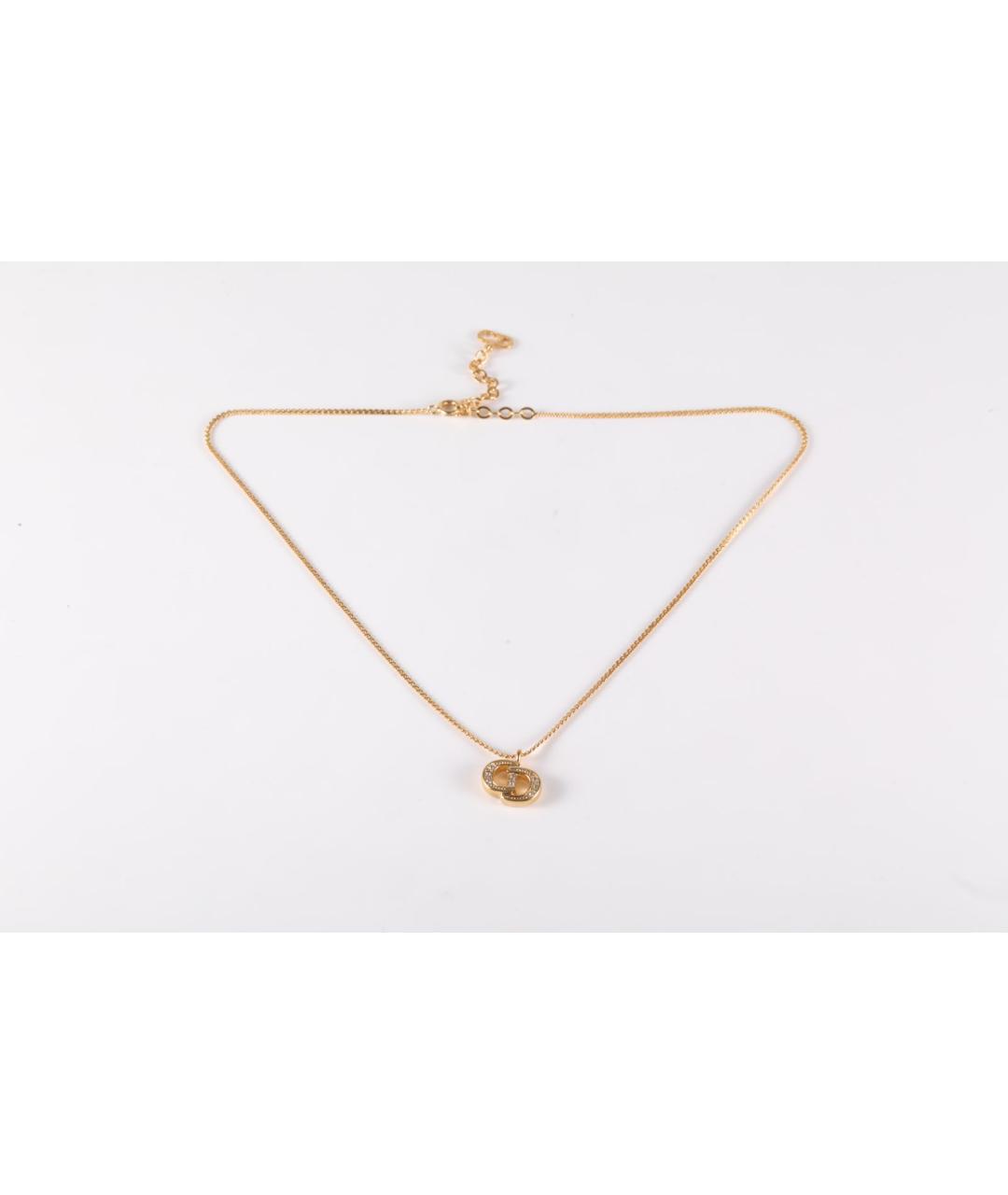 CHRISTIAN DIOR Золотая металлическая подвеска, фото 6