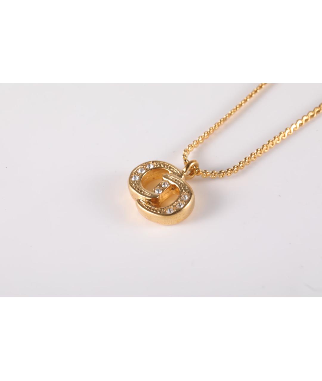 CHRISTIAN DIOR Золотая металлическая подвеска, фото 2