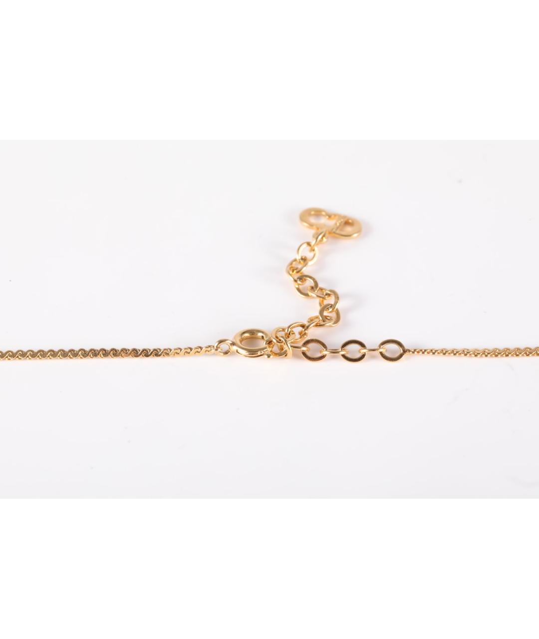 CHRISTIAN DIOR Золотая металлическая подвеска, фото 5