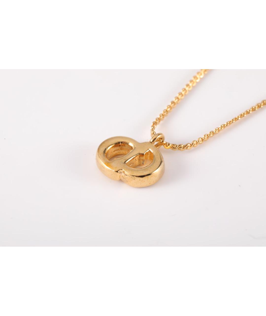 CHRISTIAN DIOR Золотая металлическая подвеска, фото 3