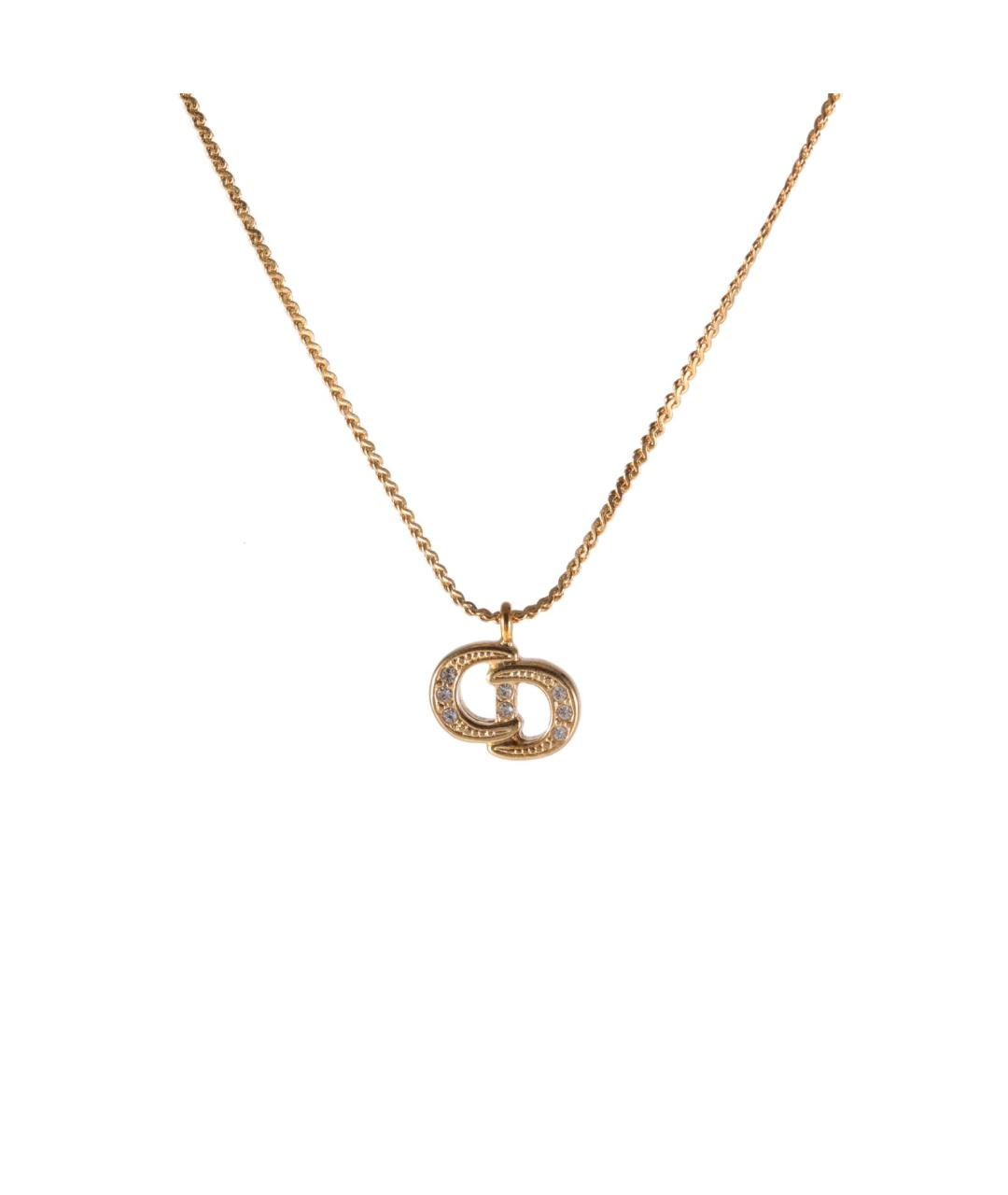 CHRISTIAN DIOR Золотая металлическая подвеска, фото 1