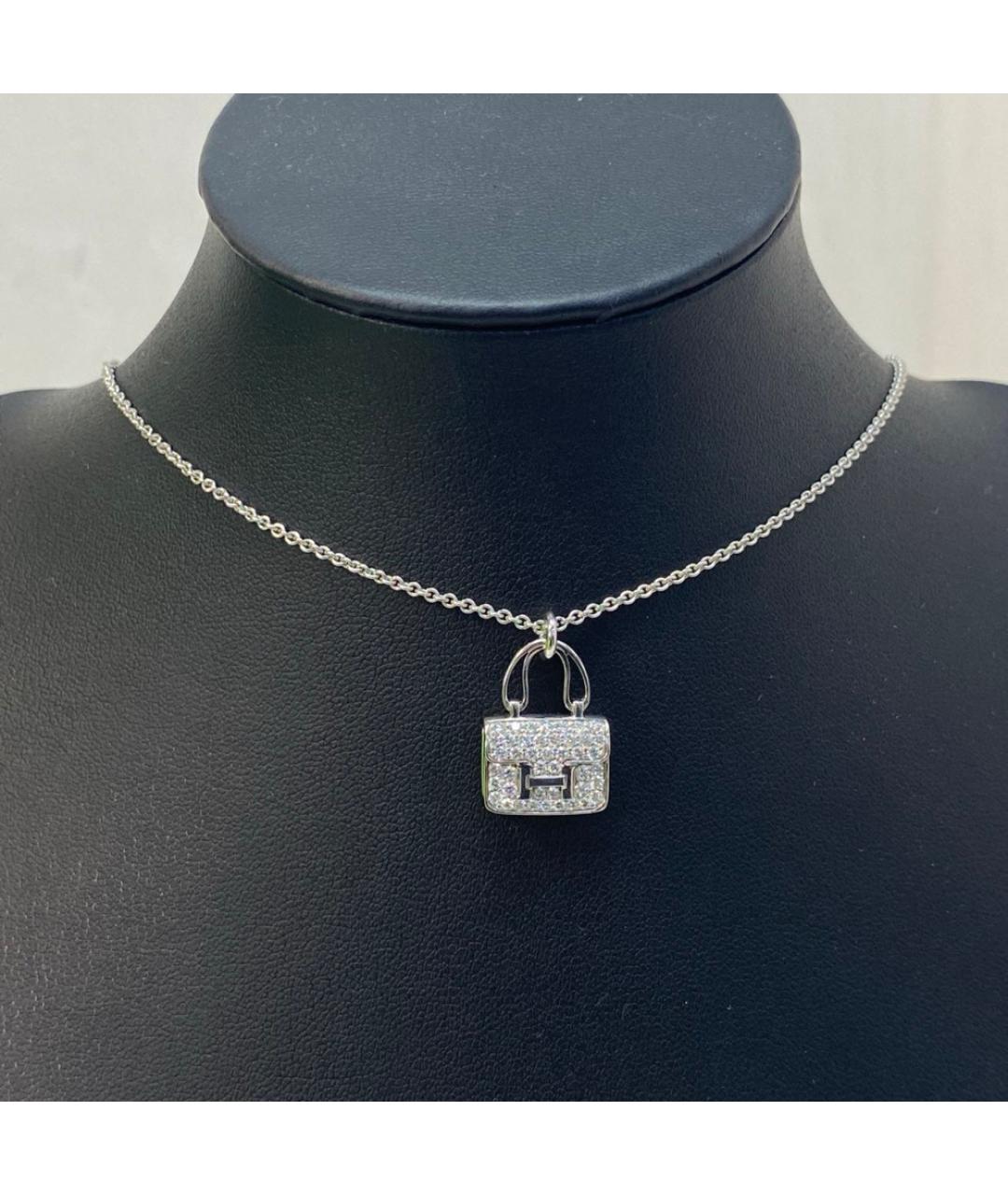 HERMES Серебряная подвеска из белого золота, фото 9