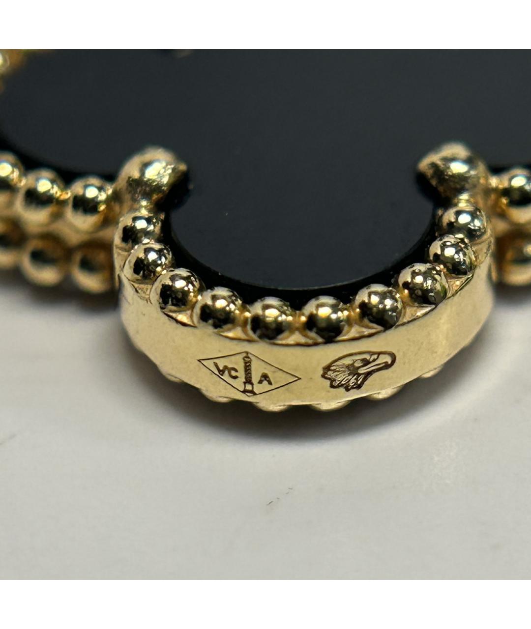 VAN CLEEF & ARPELS Черный браслет из желтого золота, фото 7