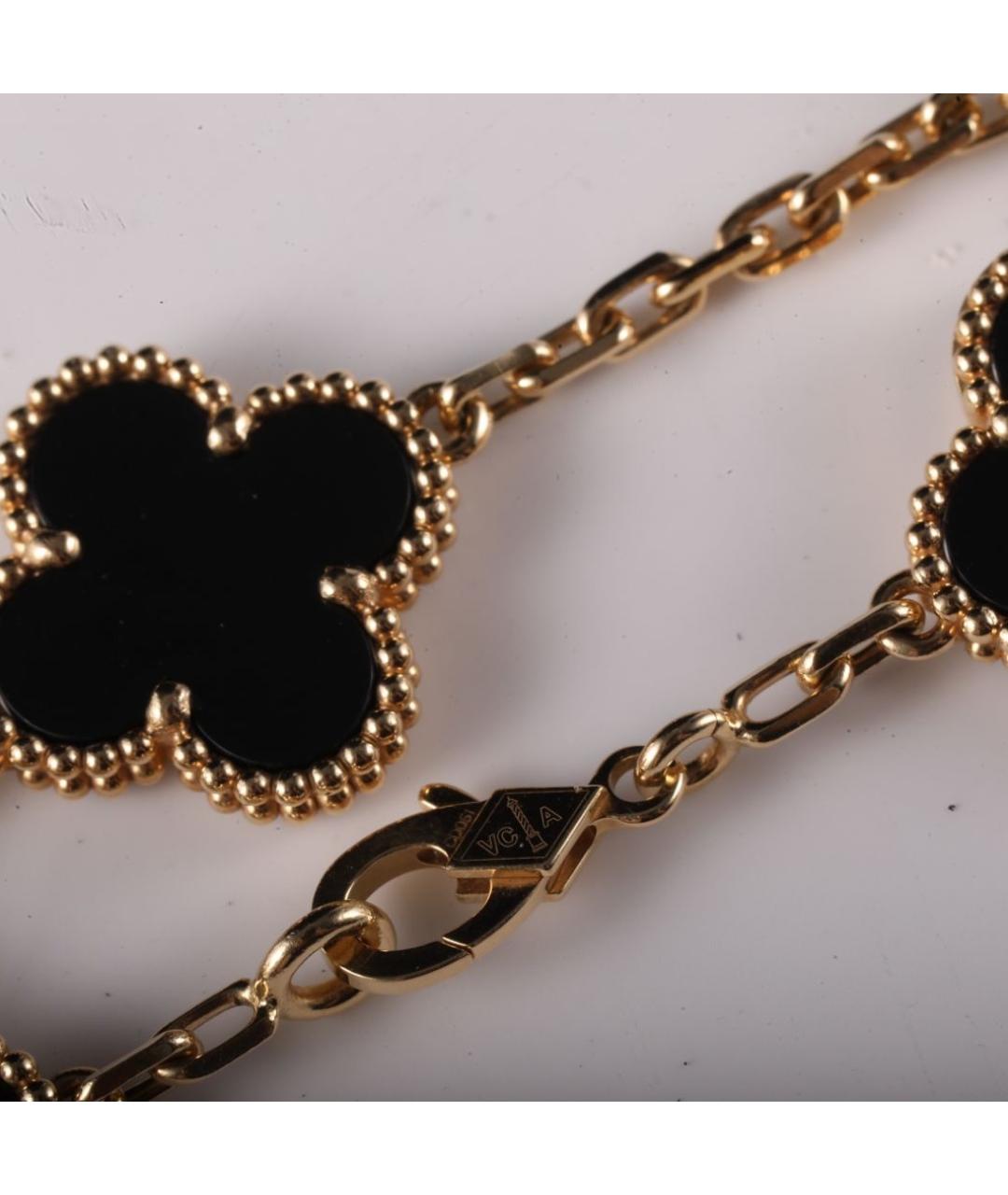 VAN CLEEF & ARPELS Черный браслет из желтого золота, фото 2