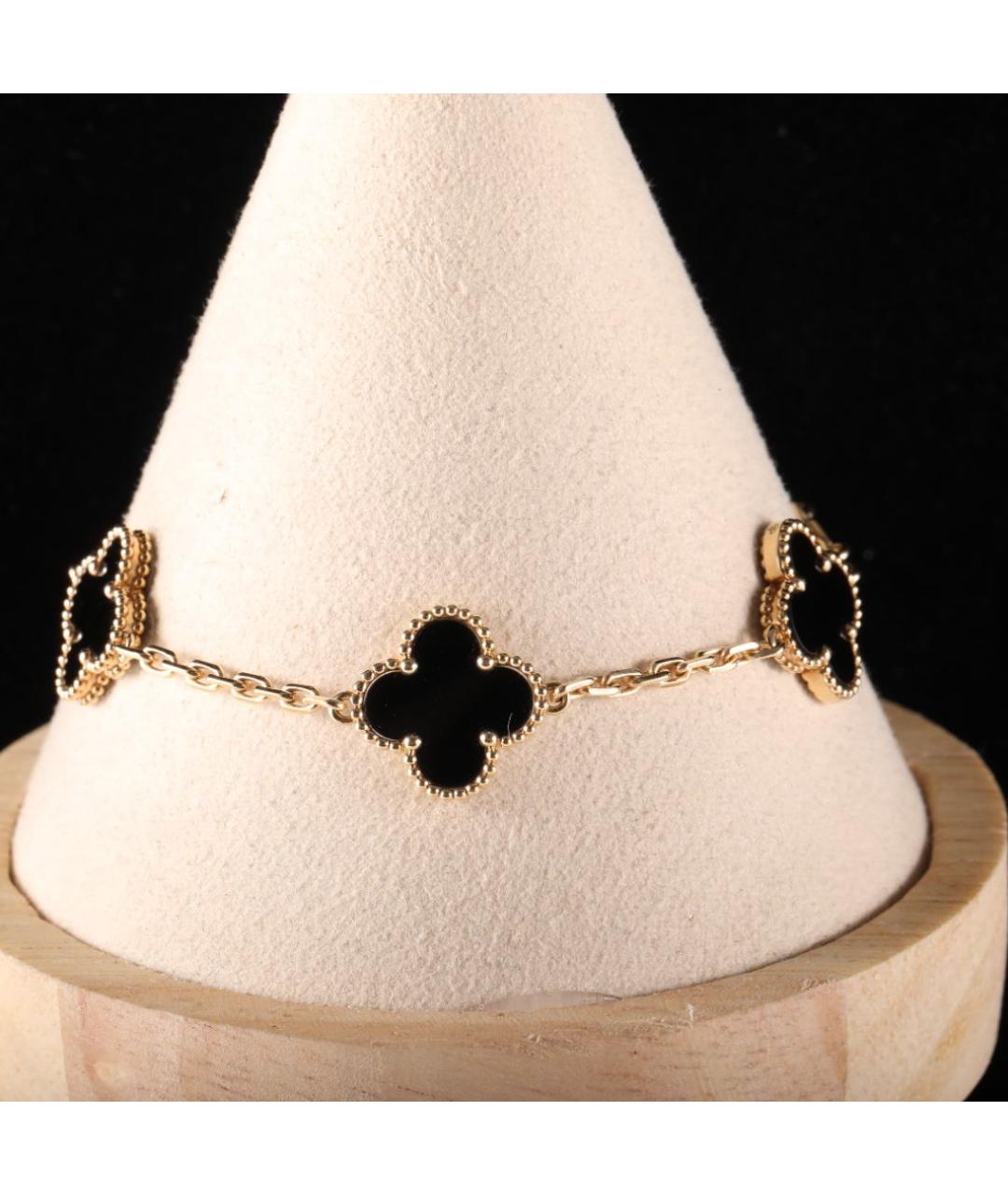 VAN CLEEF & ARPELS Черный браслет из желтого золота, фото 5