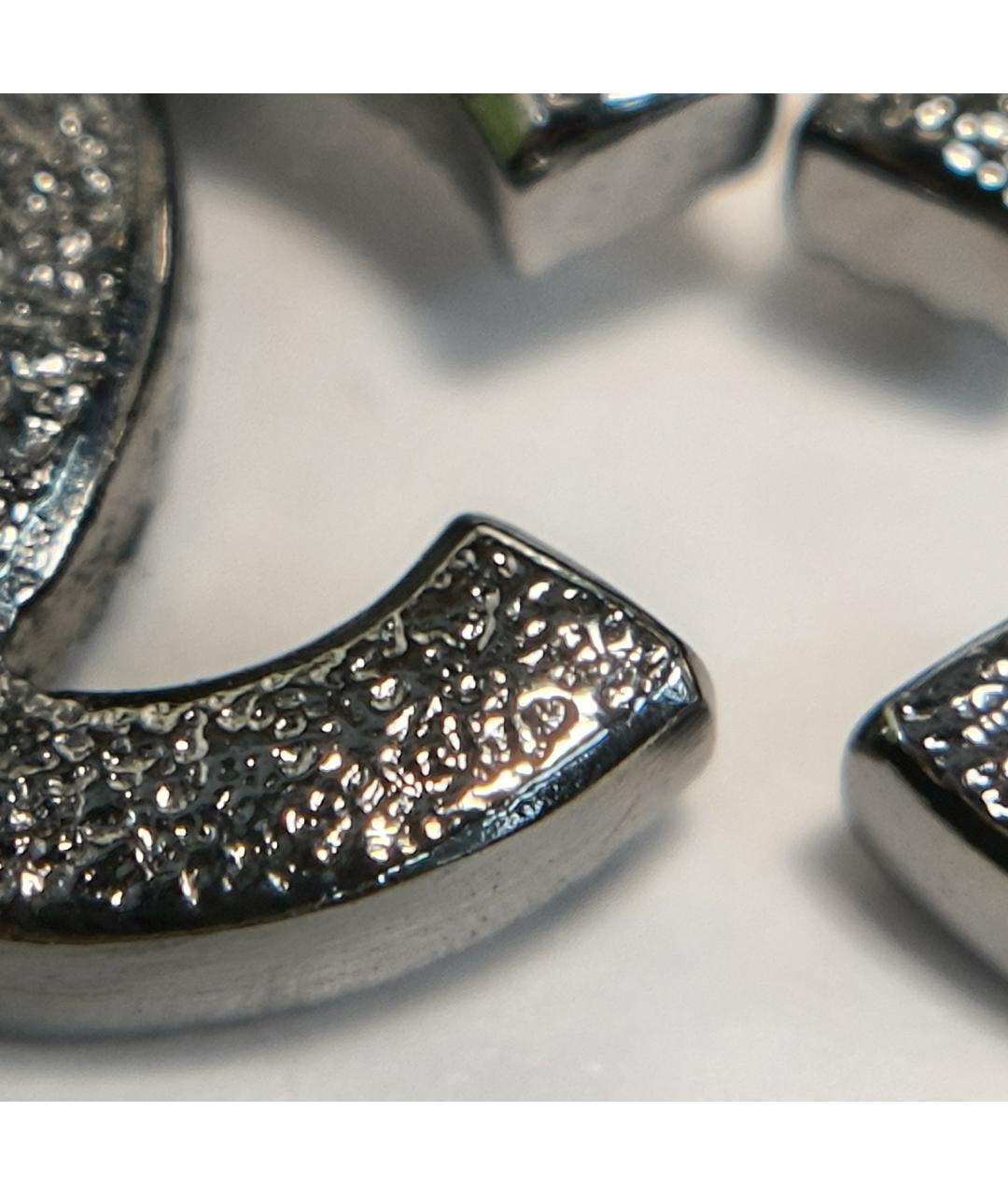 CHANEL Серебряные металлические серьги, фото 8