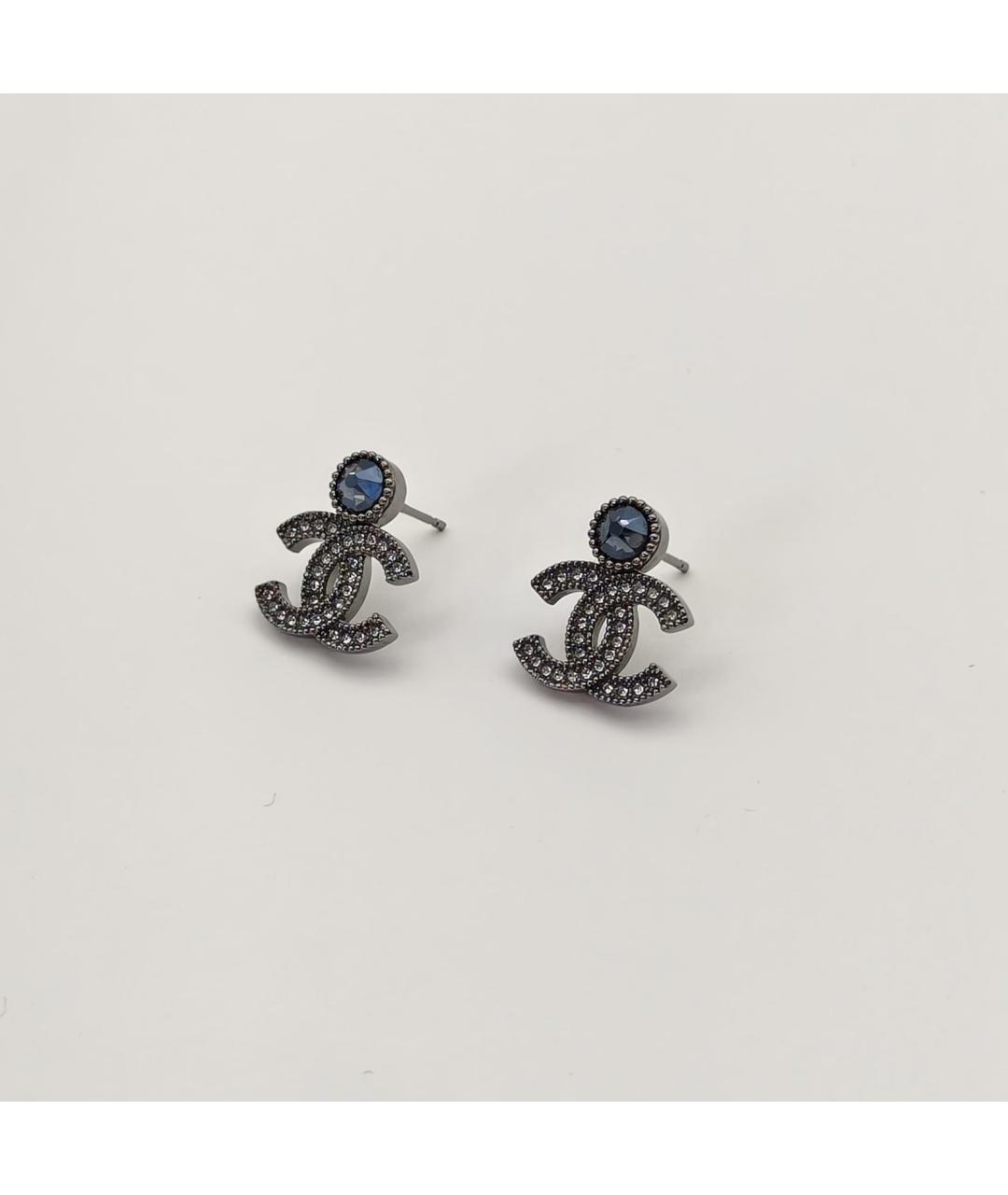 CHANEL Серебряные металлические серьги, фото 4