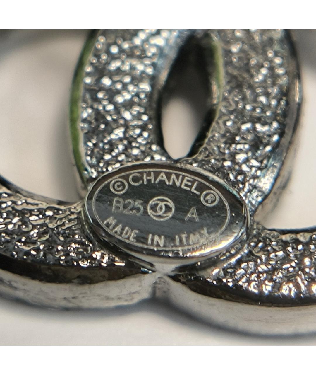 CHANEL Серебряные металлические серьги, фото 7