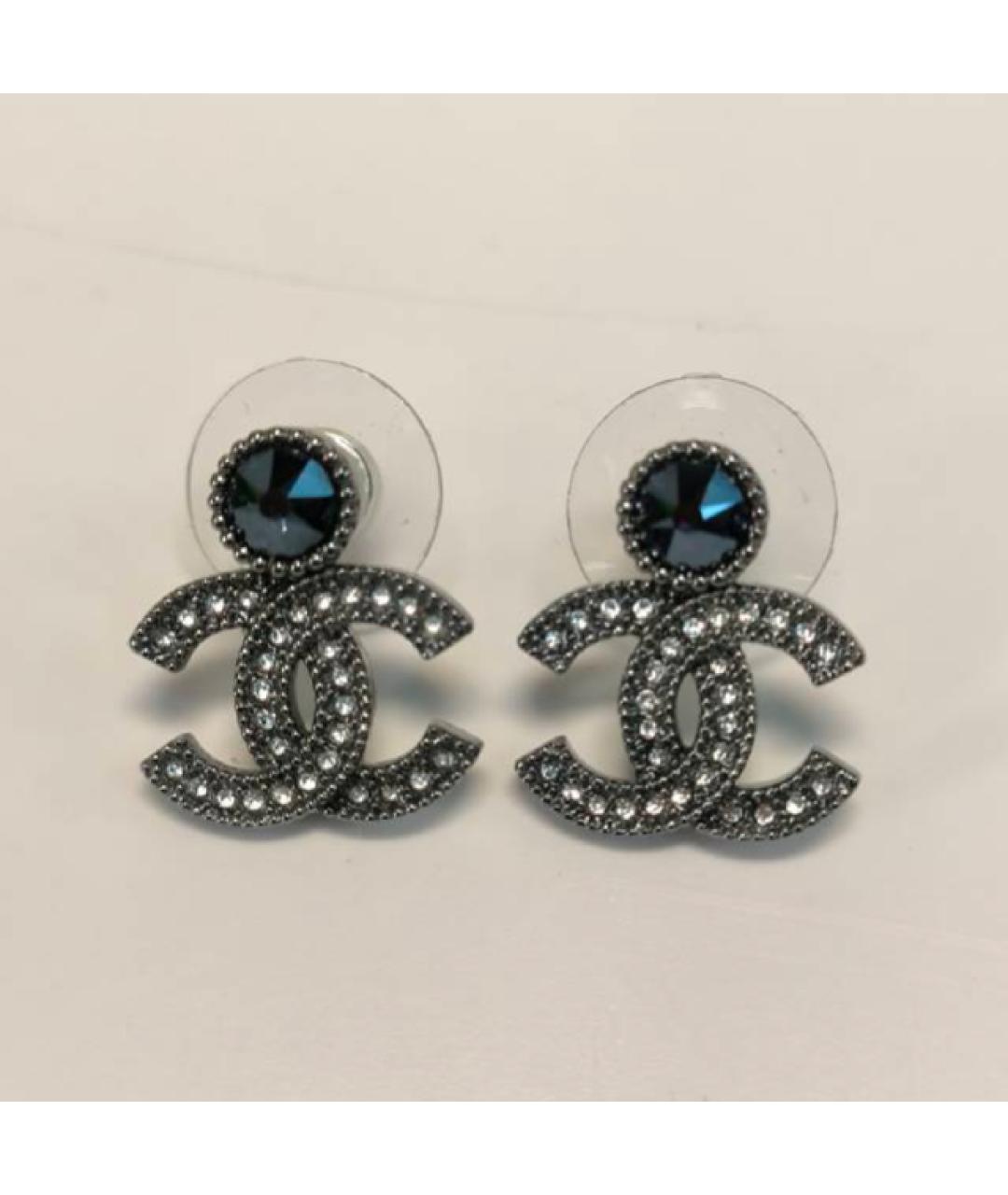 CHANEL Серебряные металлические серьги, фото 6