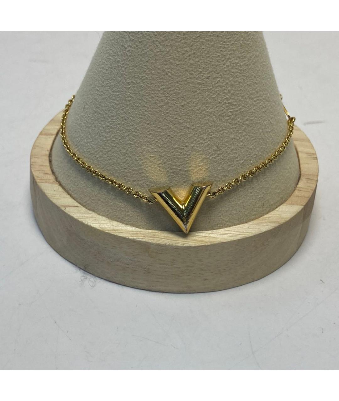 LOUIS VUITTON Золотой металлический браслет, фото 9