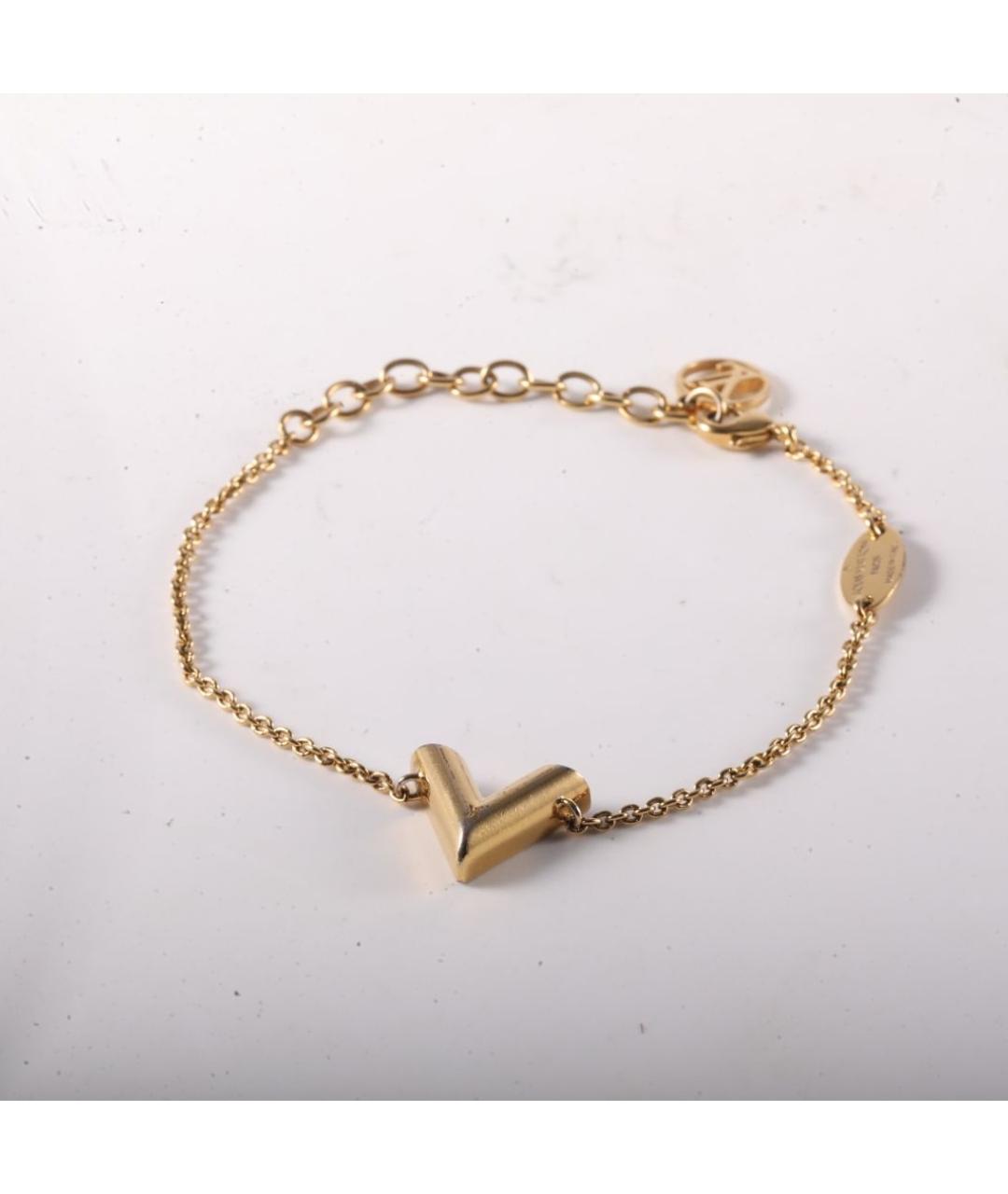 LOUIS VUITTON Золотой металлический браслет, фото 2