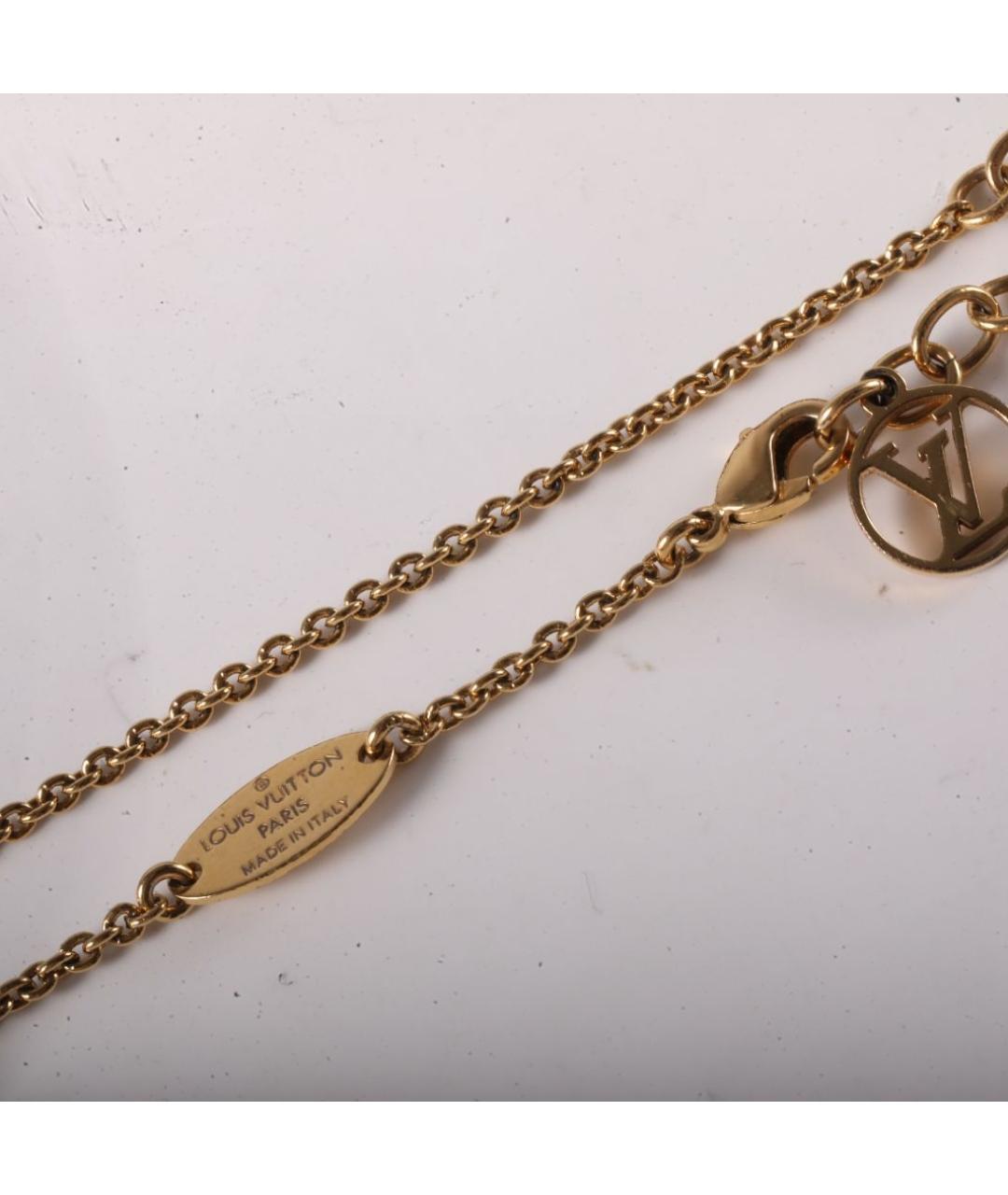 LOUIS VUITTON Золотой металлический браслет, фото 3
