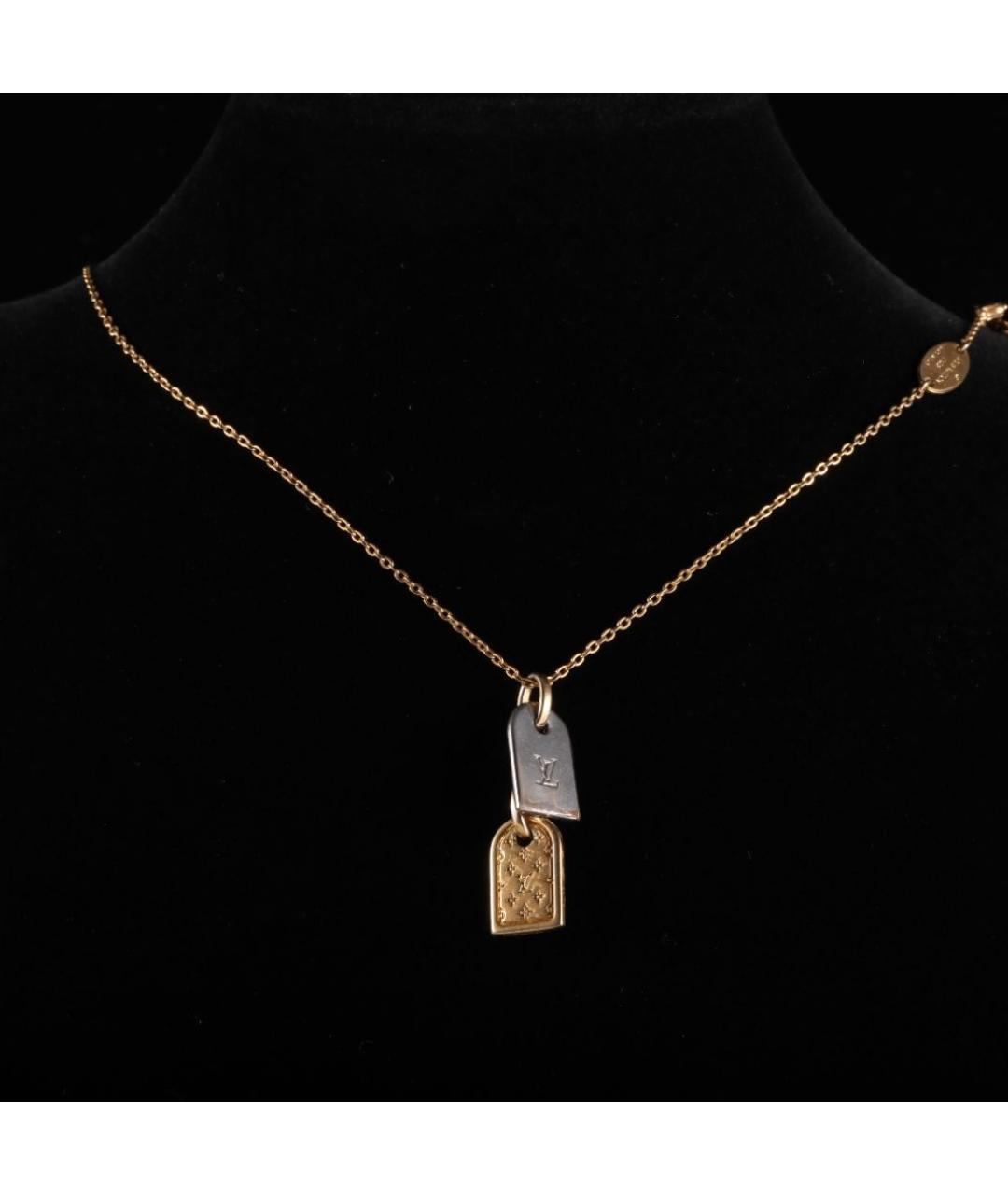 LOUIS VUITTON Серое металлическое колье, фото 5