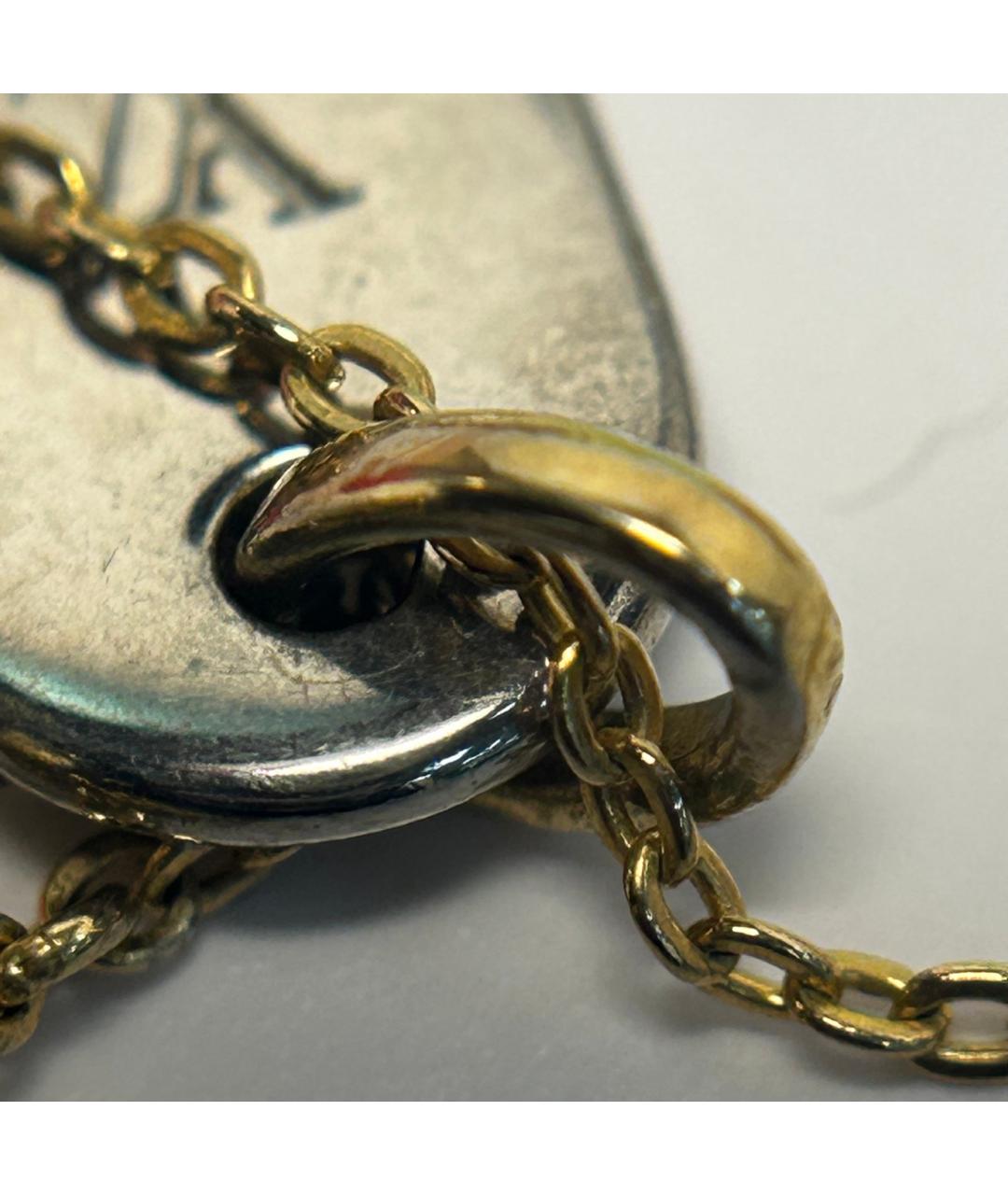 LOUIS VUITTON Серое металлическое колье, фото 7