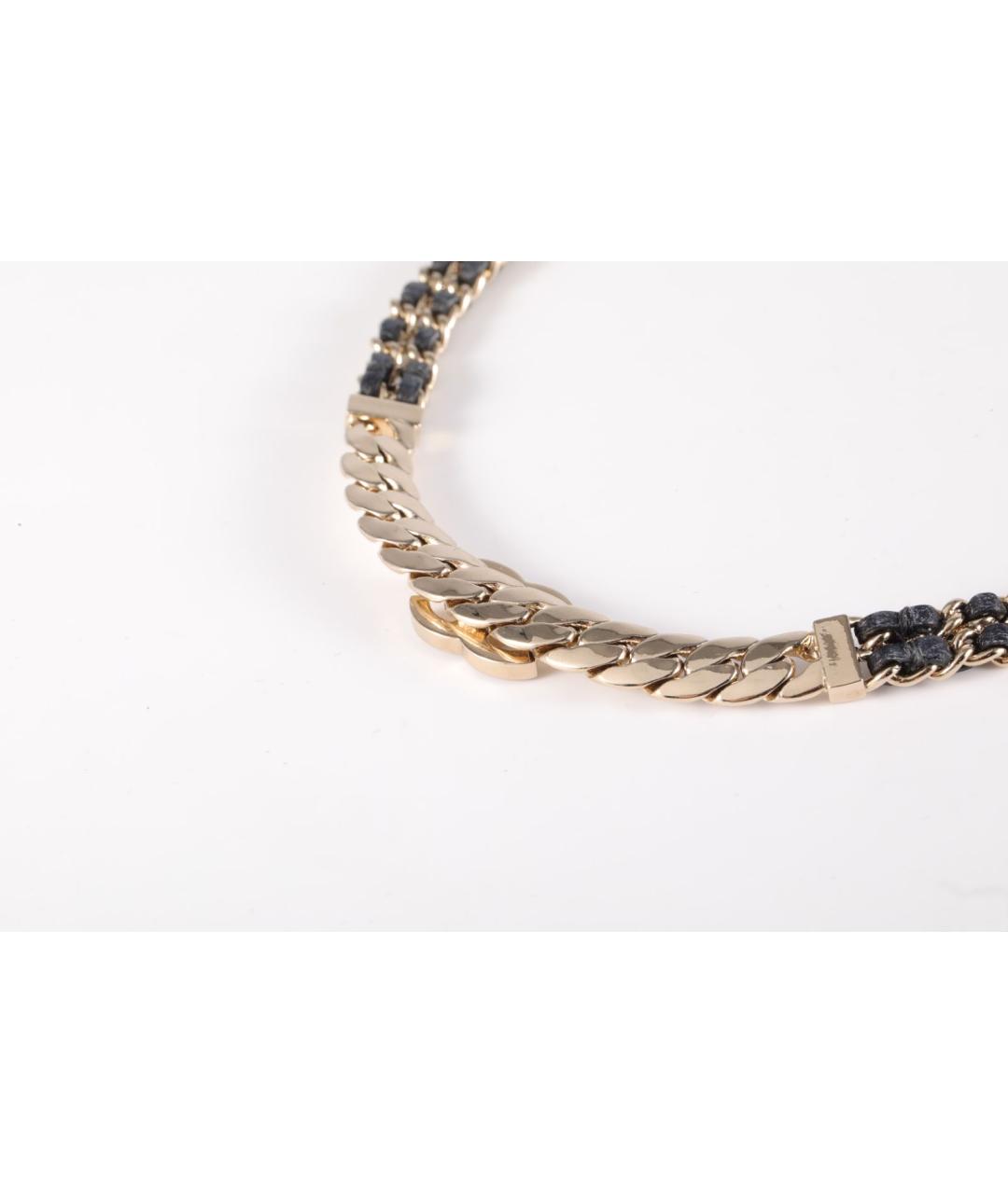 CHANEL Золотое металлическое колье, фото 3