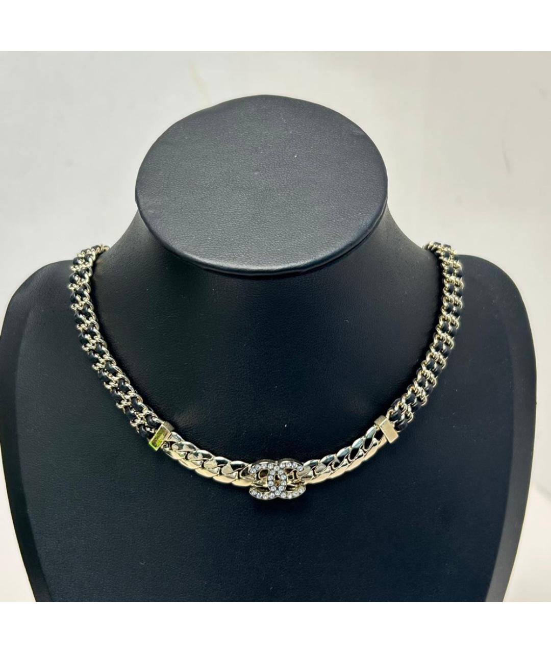 CHANEL Золотое металлическое колье, фото 8