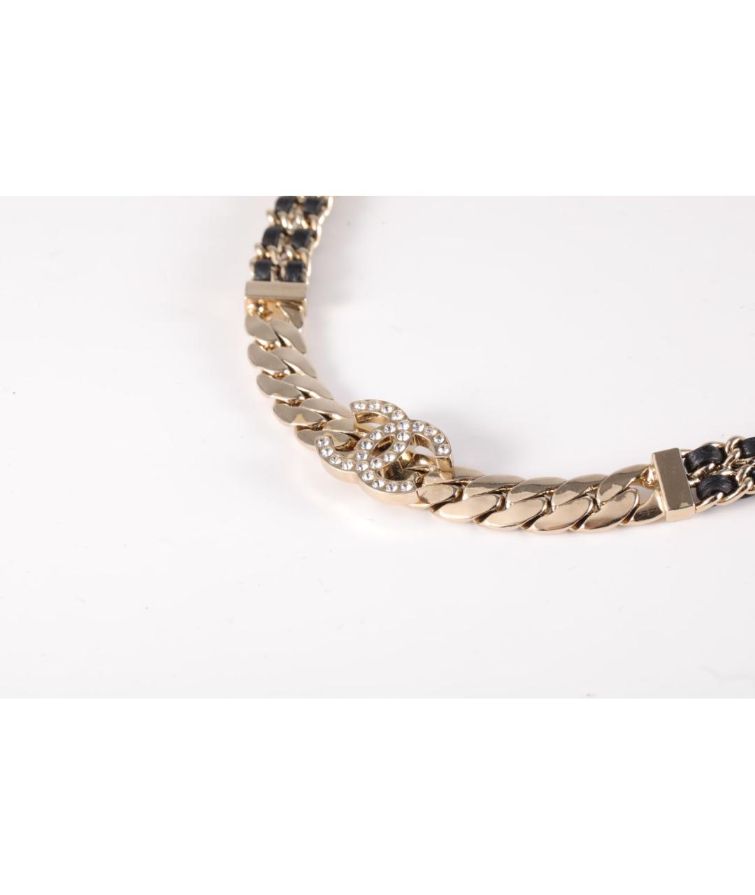 CHANEL Золотое металлическое колье, фото 2