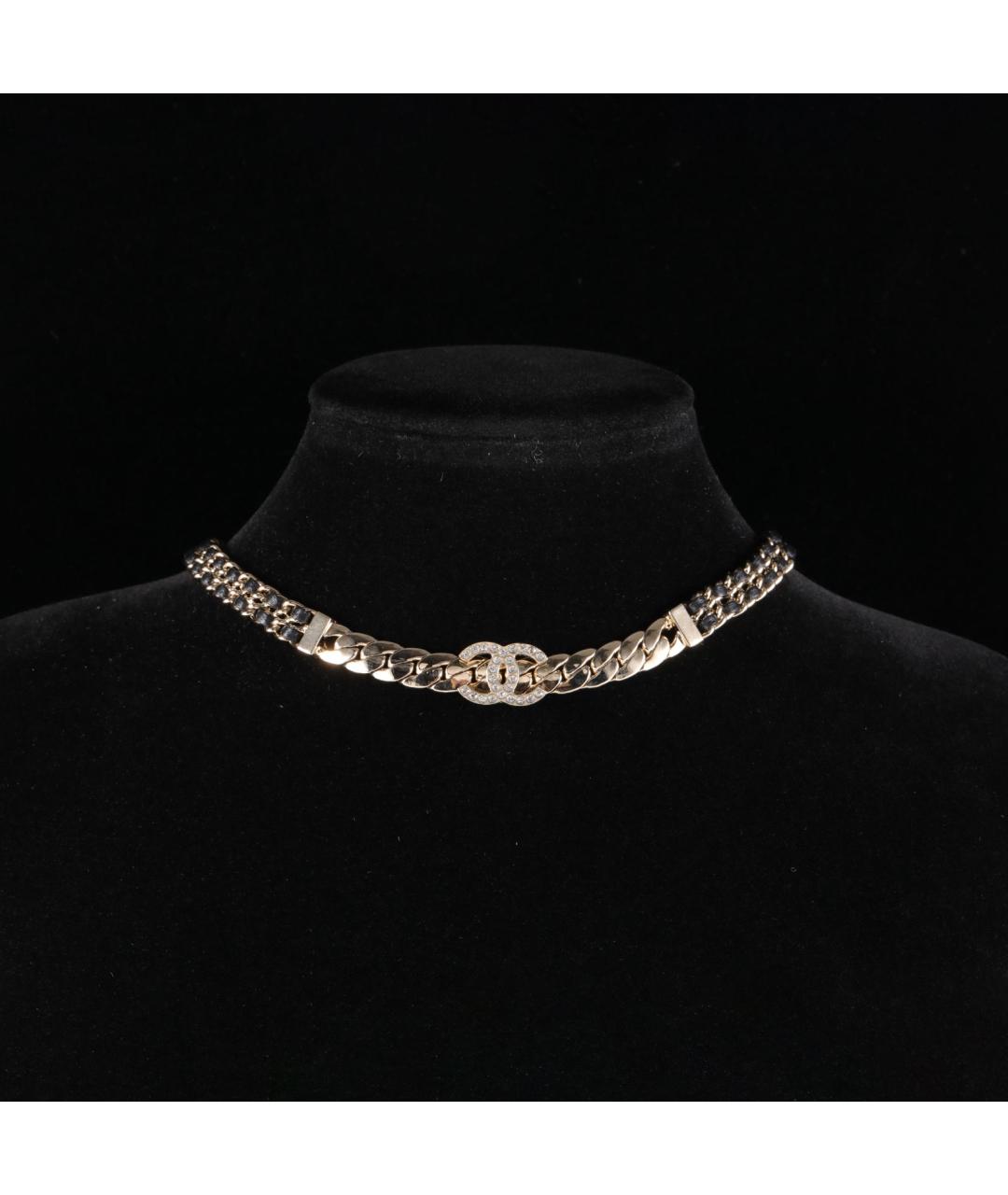 CHANEL Золотое металлическое колье, фото 7