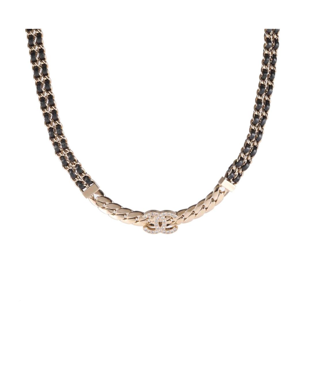 CHANEL Золотое металлическое колье, фото 1