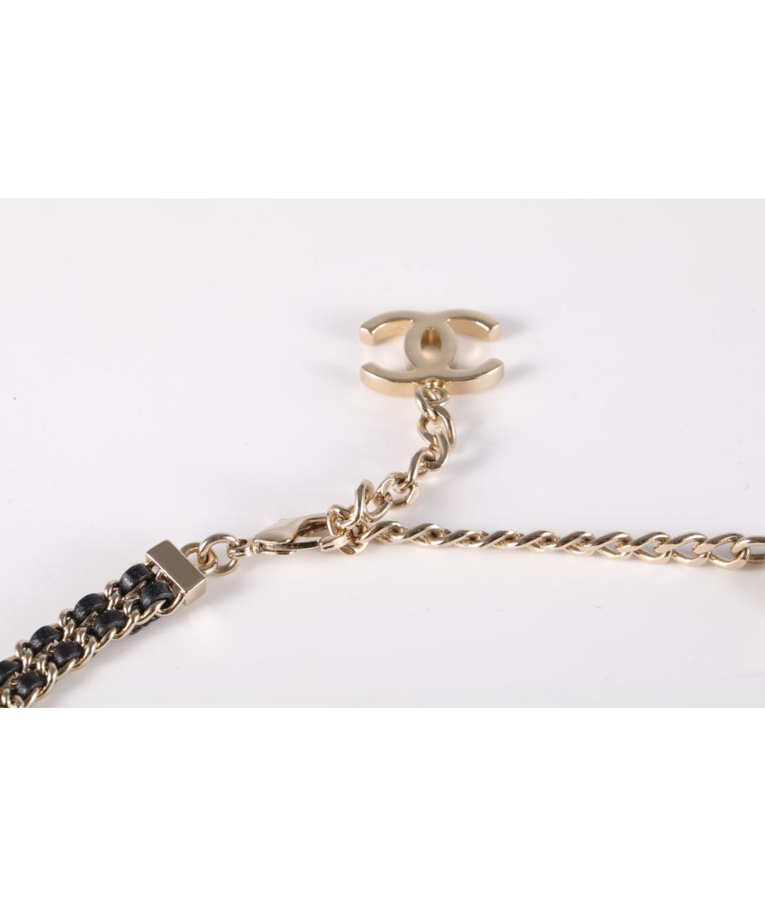 CHANEL Золотое металлическое колье, фото 5