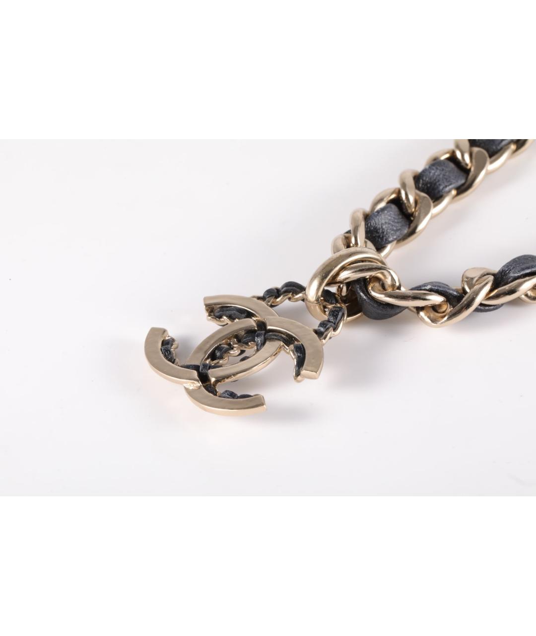 CHANEL Золотое металлическое колье, фото 3