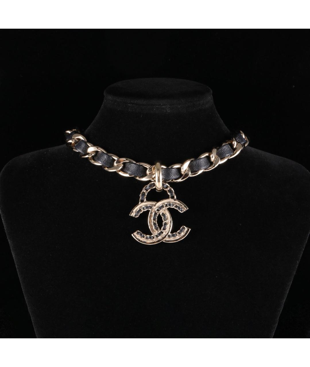 CHANEL Золотое металлическое колье, фото 7