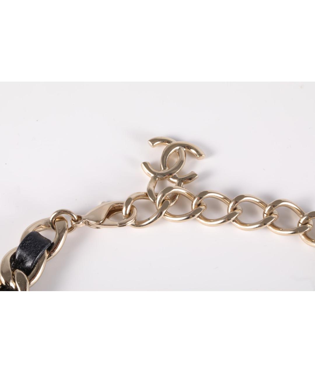CHANEL Золотое металлическое колье, фото 5