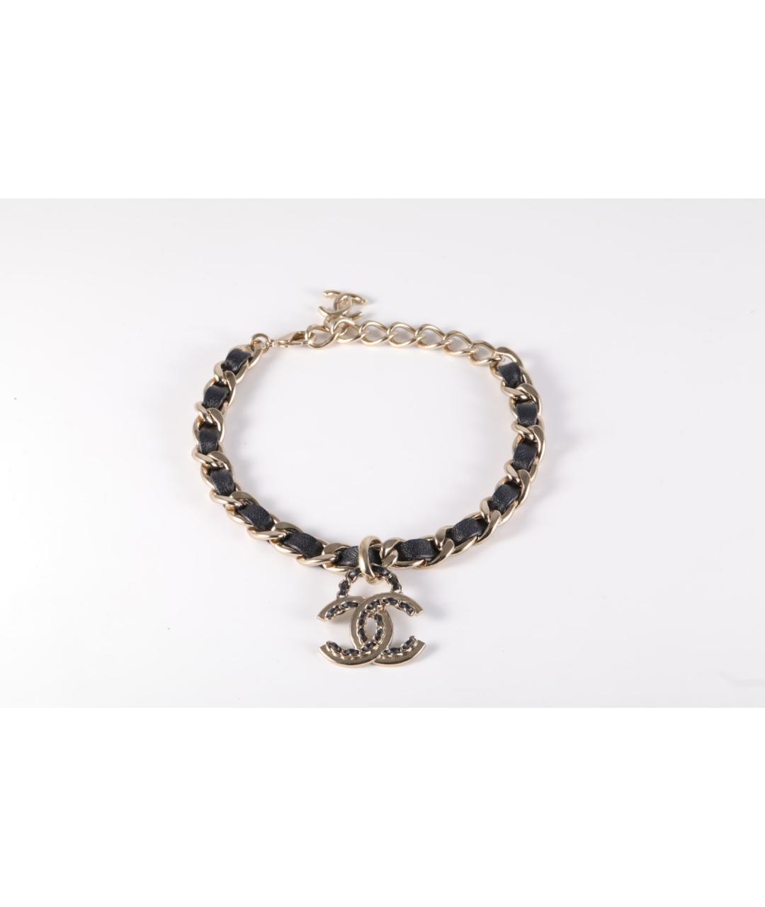 CHANEL Золотое металлическое колье, фото 6