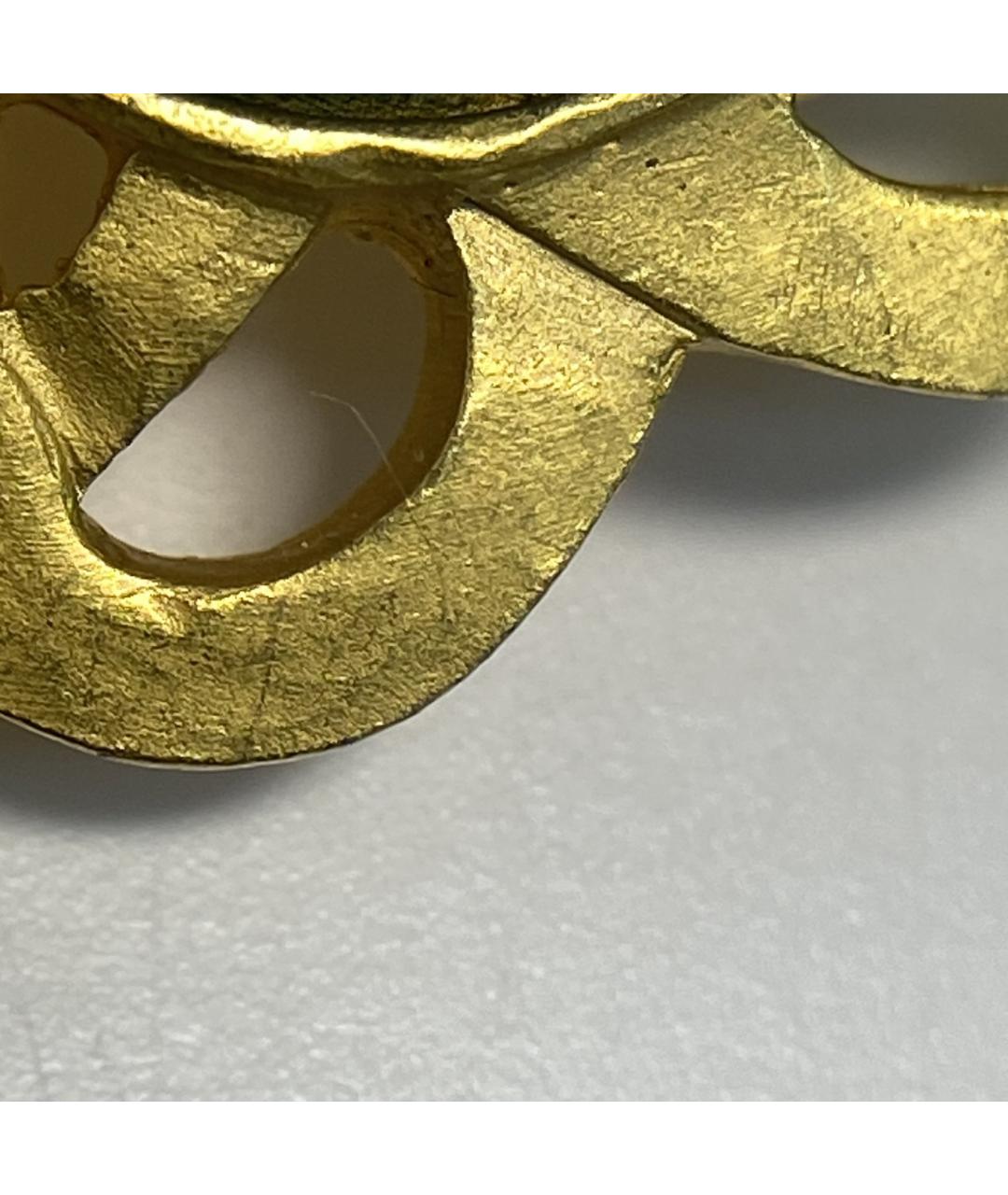 CHANEL Золотые металлические клипсы, фото 8