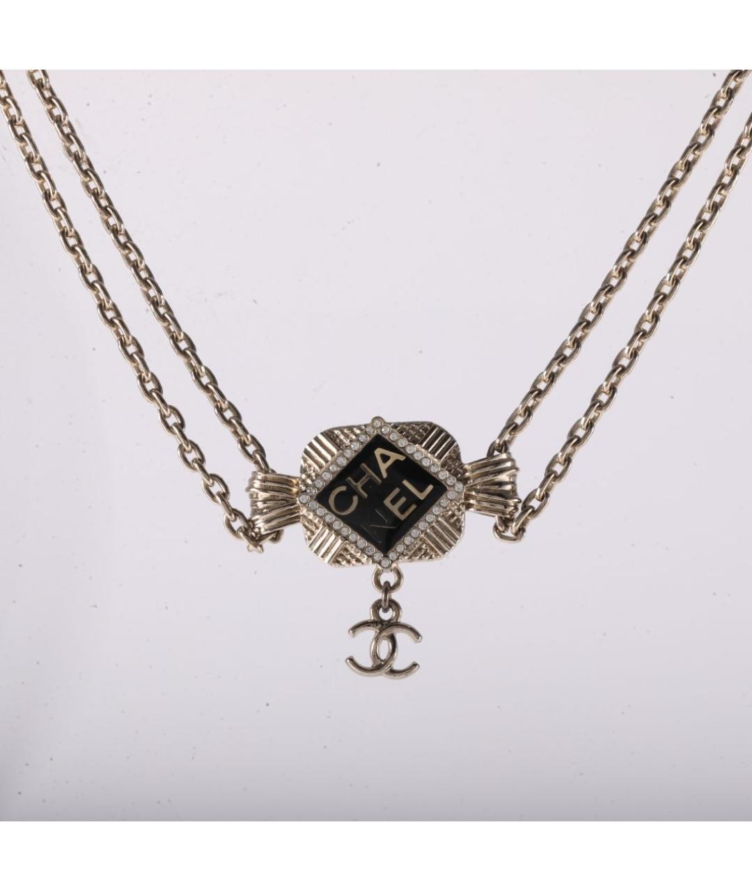 CHANEL Золотое металлическое колье, фото 5