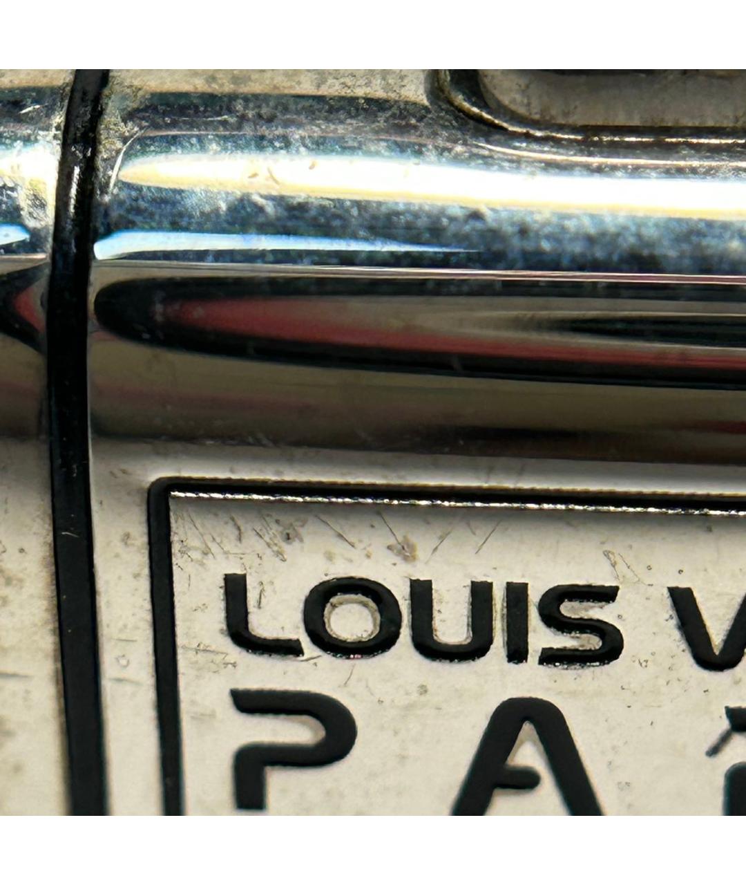 LOUIS VUITTON Черный металлический браслет, фото 6