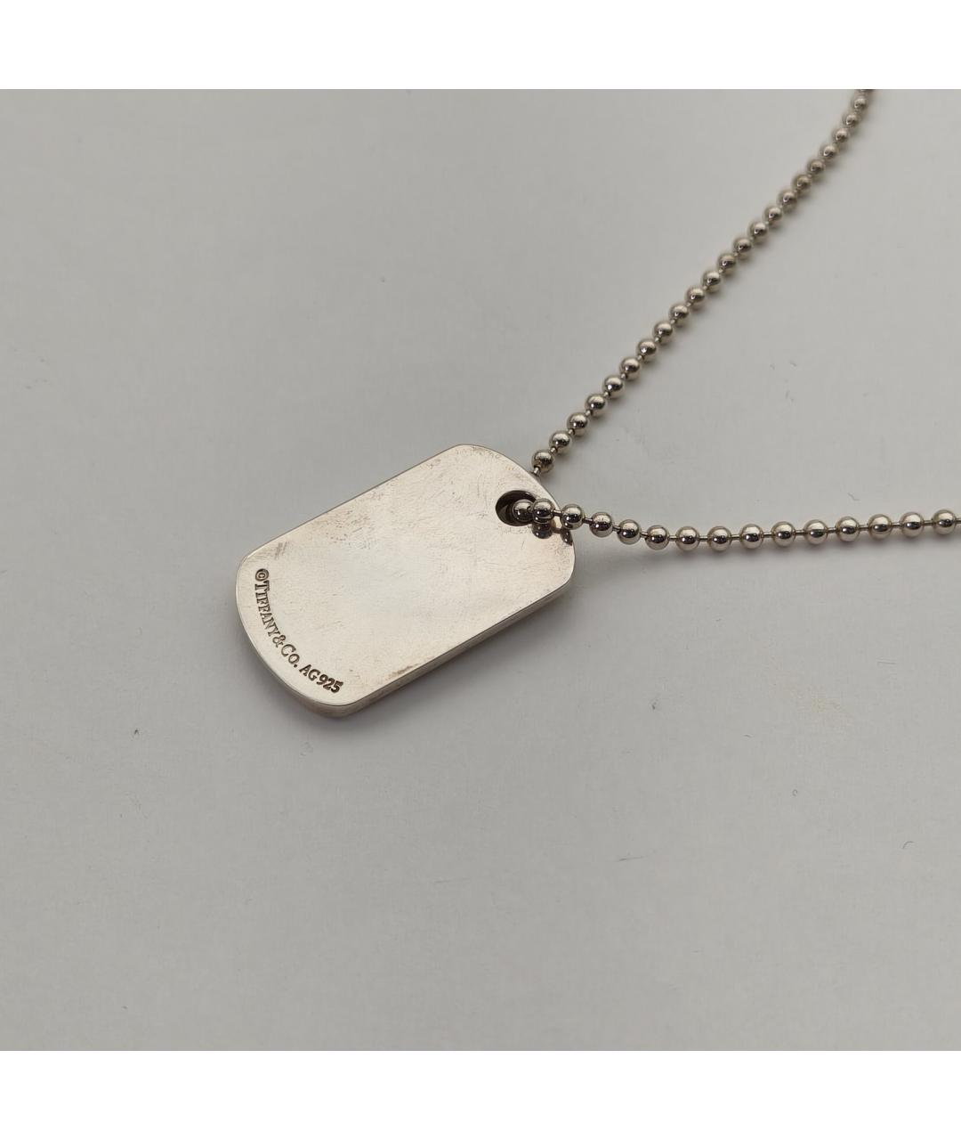 TIFFANY&CO Серое серебряное колье, фото 4