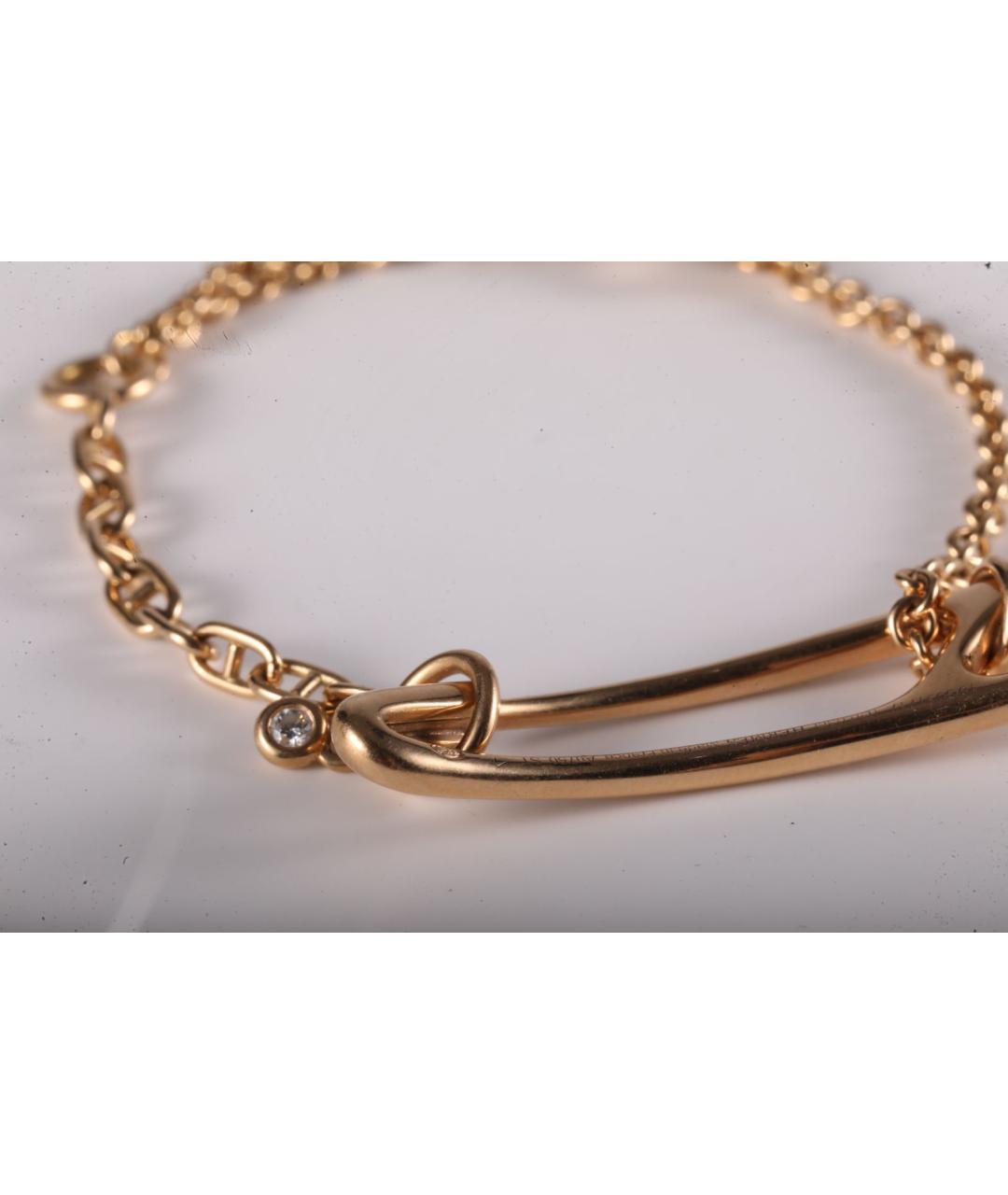 HERMES Золотой браслет из розового золота, фото 5