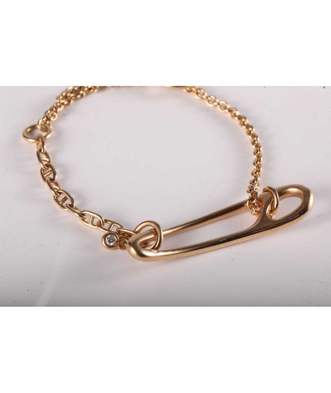 HERMES Золотой браслет из розового золота, фото 4