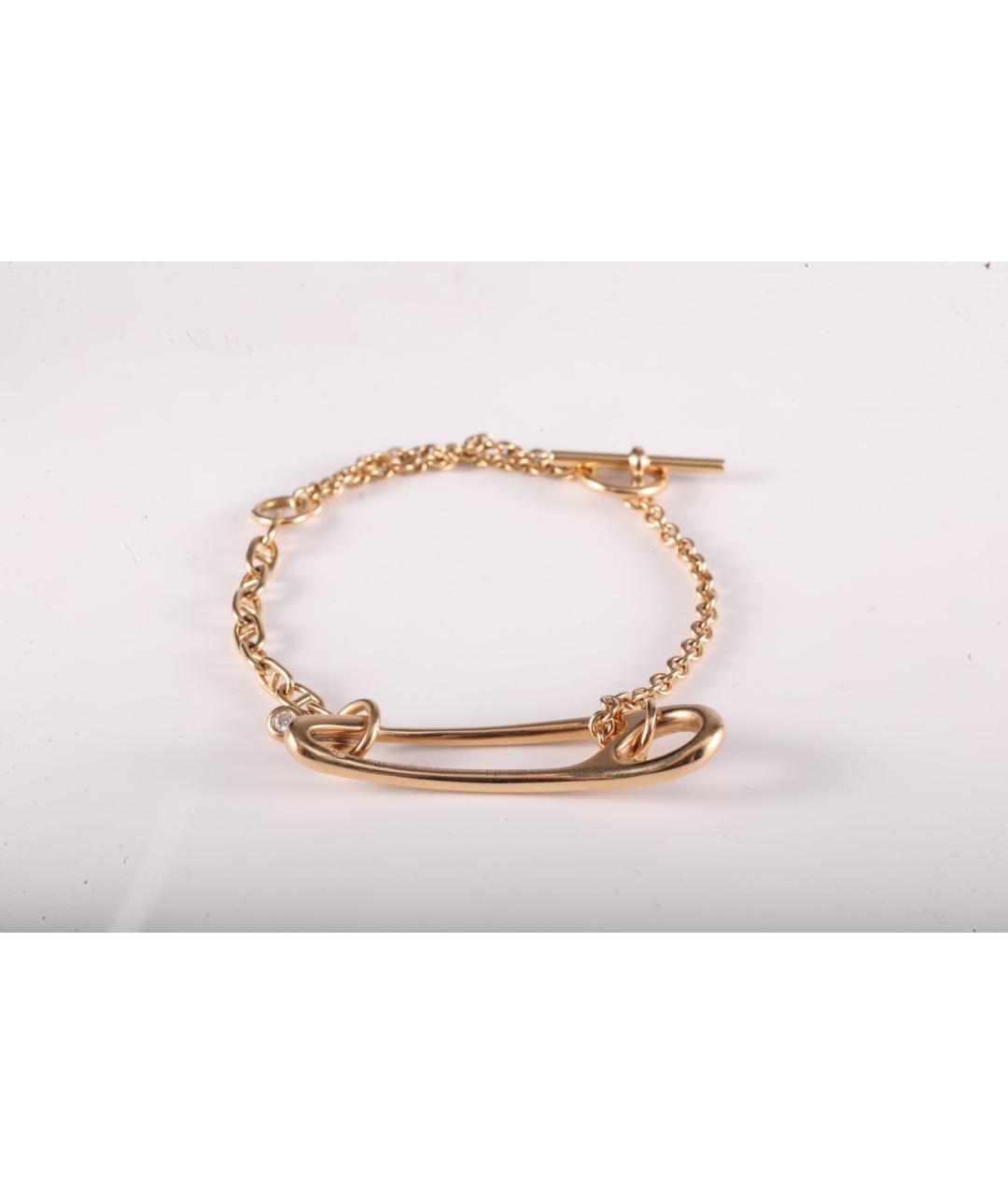 HERMES Золотой браслет из розового золота, фото 2