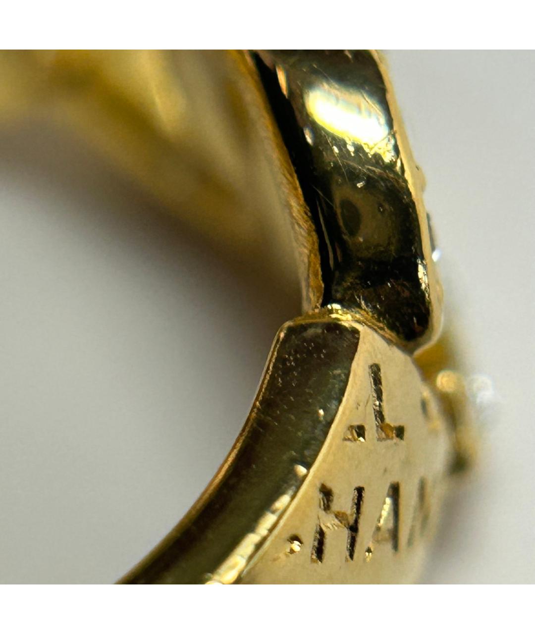 CHANEL Золотое металлическое кольцо, фото 9