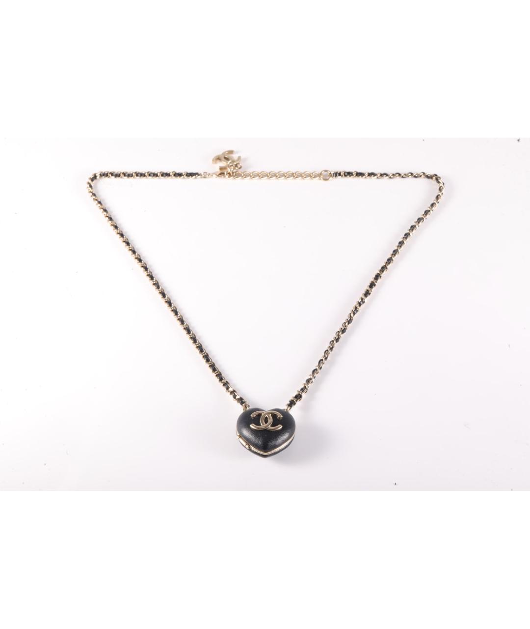 CHANEL Черное металлическое колье, фото 6