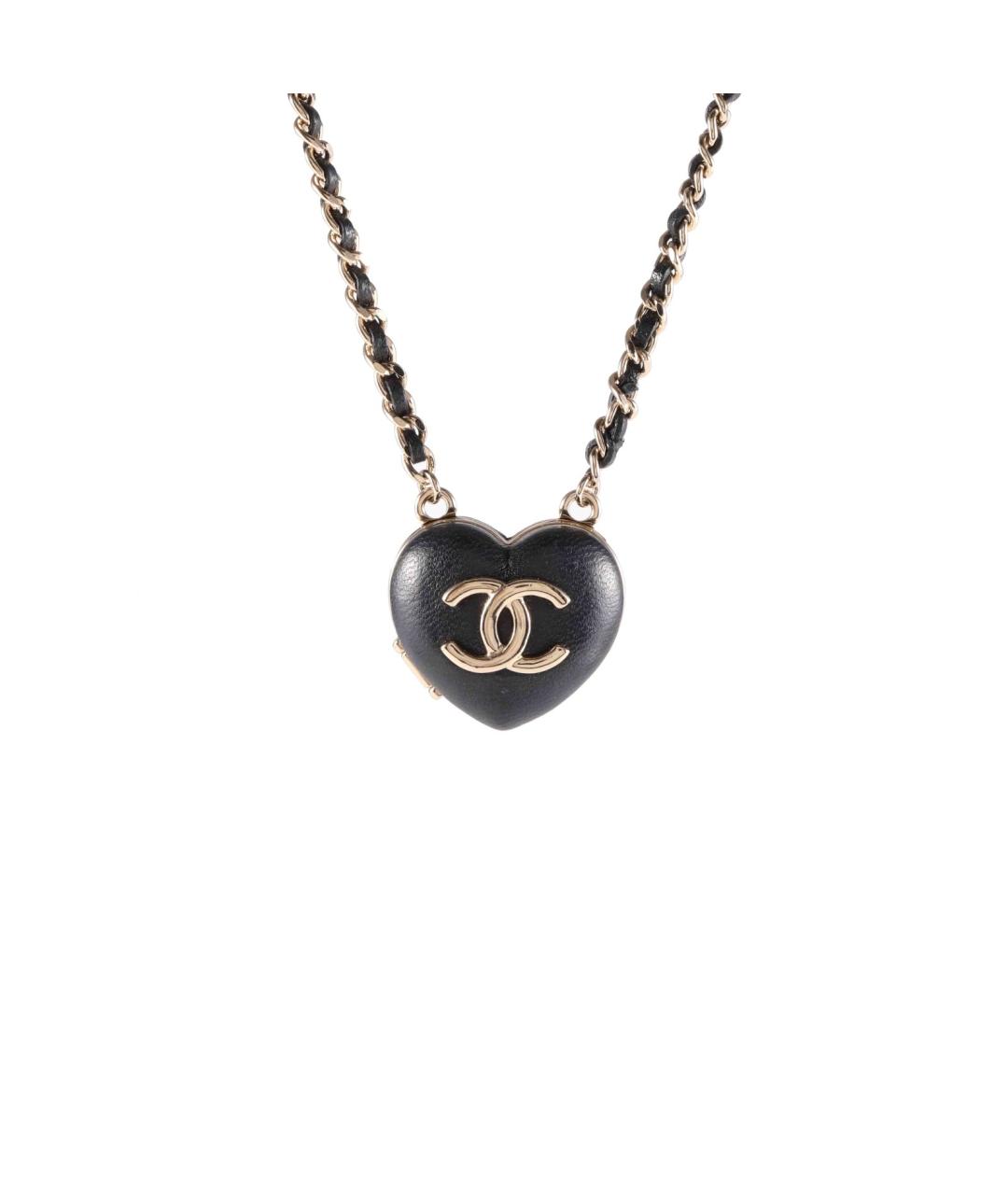 CHANEL Черное металлическое колье, фото 1