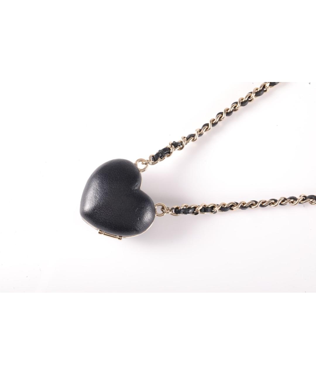 CHANEL Черное металлическое колье, фото 3