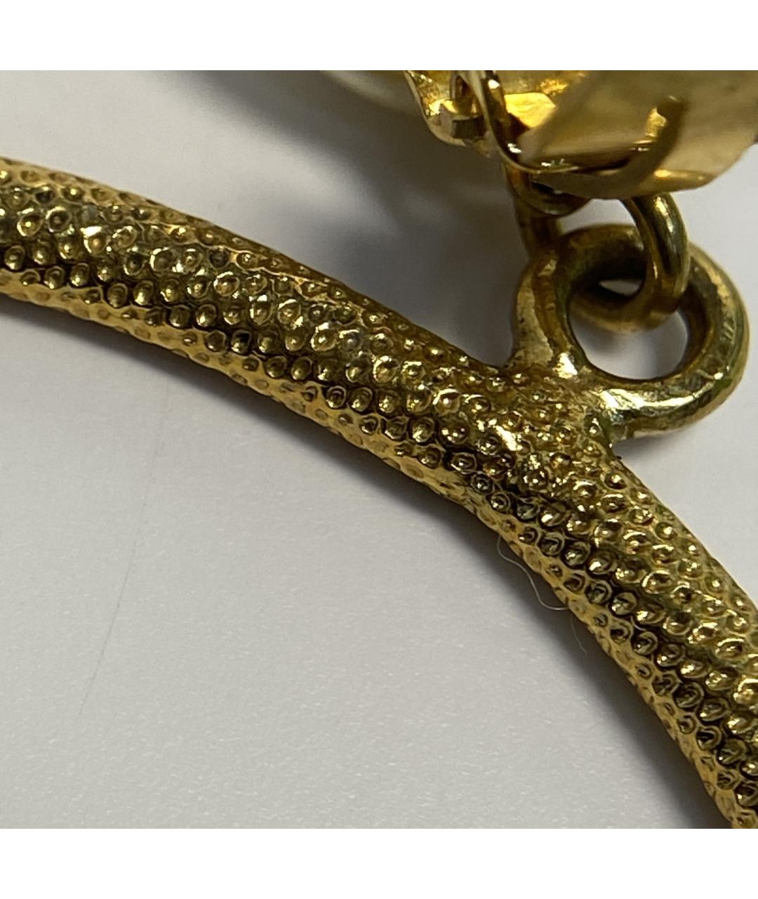 CHANEL Золотые металлические клипсы, фото 6