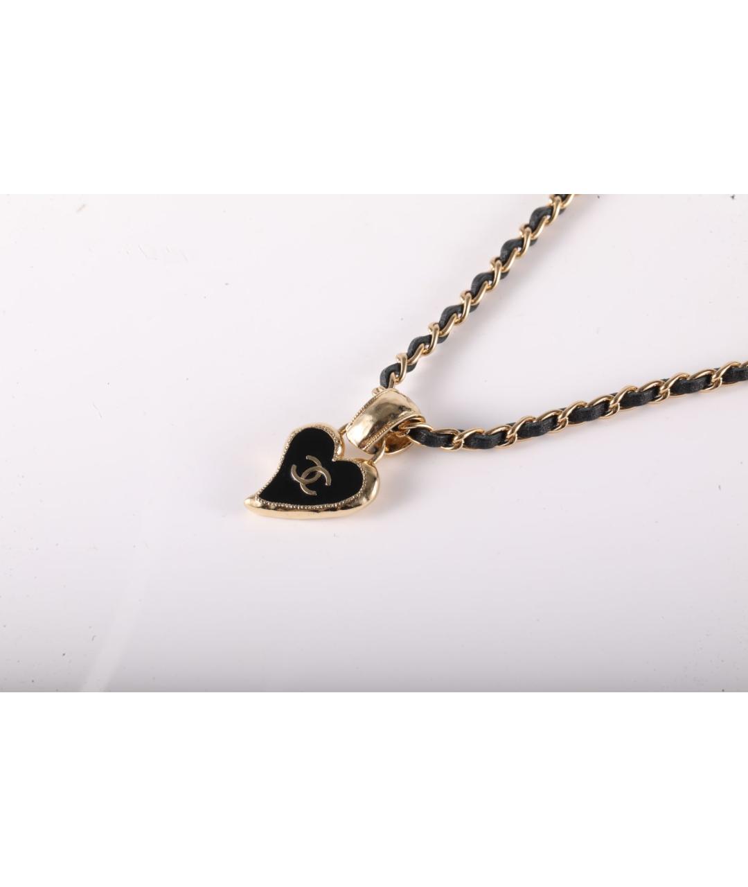 CHANEL Черное металлическое колье, фото 2